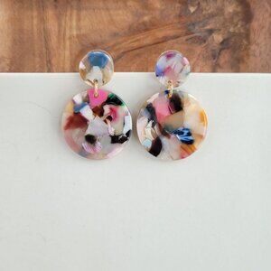 Colorful Acrylic drop earrings